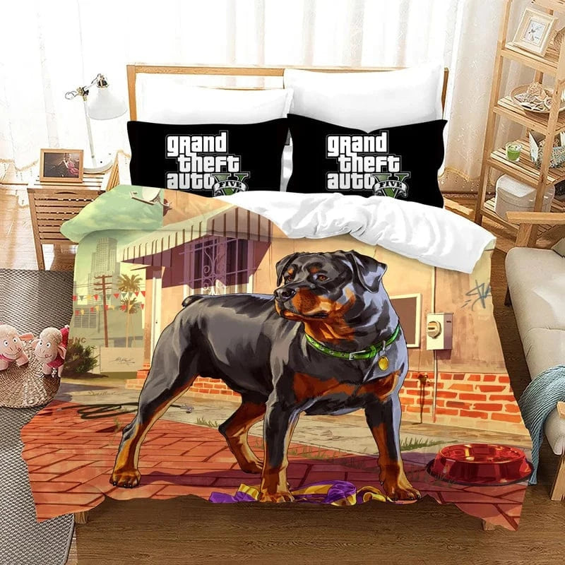 Canvanation 9 / 180x210cm 3pcs Housse De Couette - Game GTA V, Grand Theft Auto 5