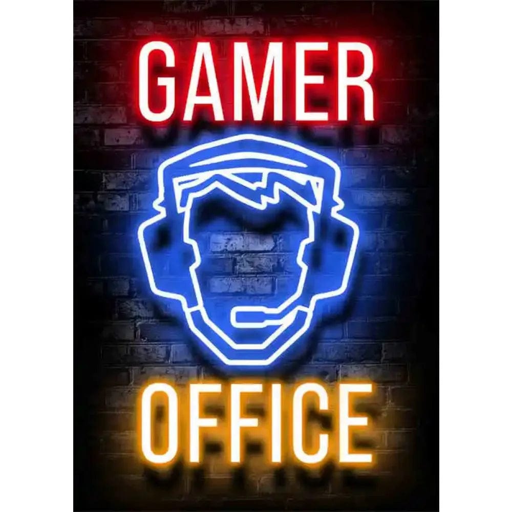 Affiche Neon Chambre Gaming