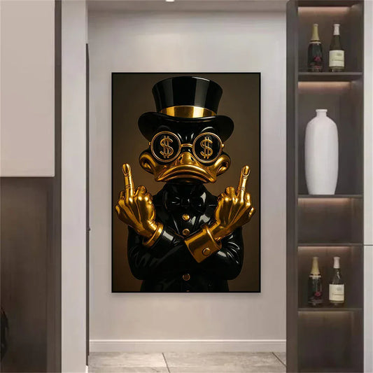 Canvanation Affiche - Donald Duck Doré