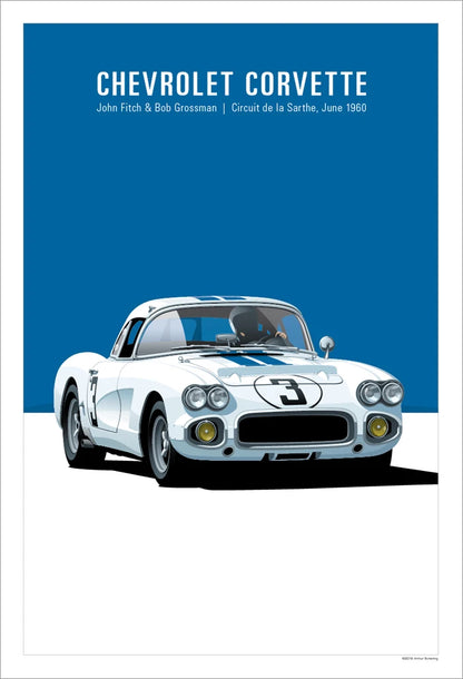 Affiche Retro Voiture GTR