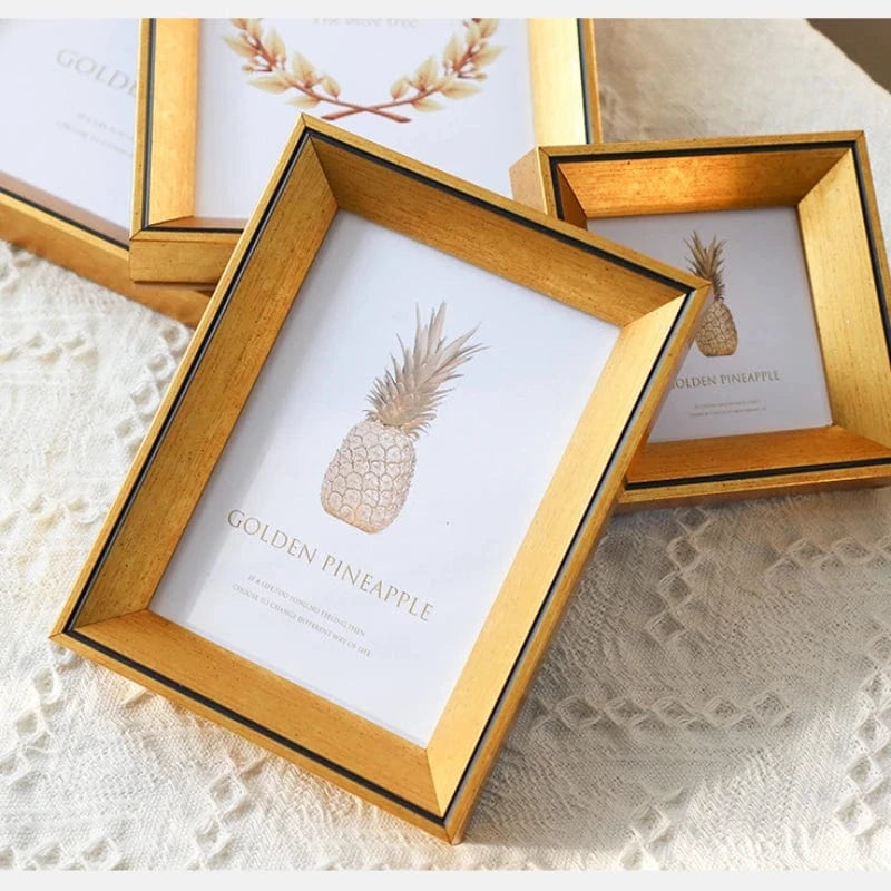 Canvanation Or / 8.9X12.7cm 5inch Cadre Photo Rectangulaire Moderne en Résine