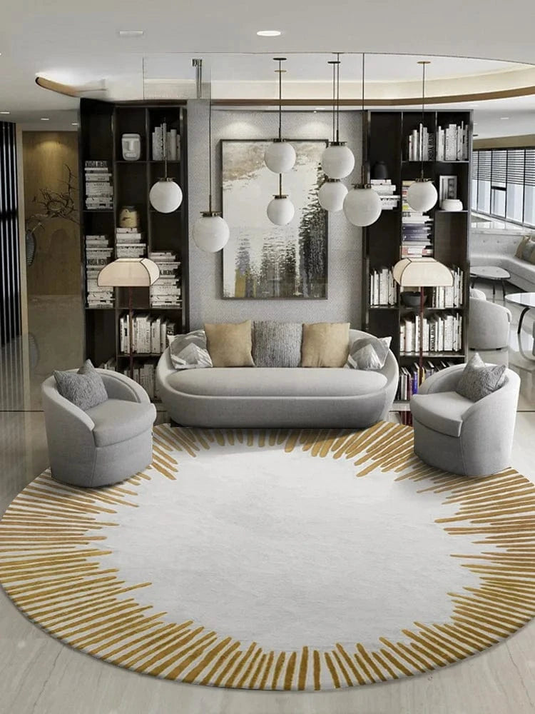 Canvanation P / Diametre 200cm Tapis De Salon Rond - Moelleux Et Doux