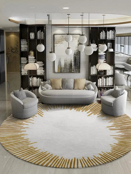 Canvanation P / Diametre 200cm Tapis De Salon Rond - Moelleux Et Doux