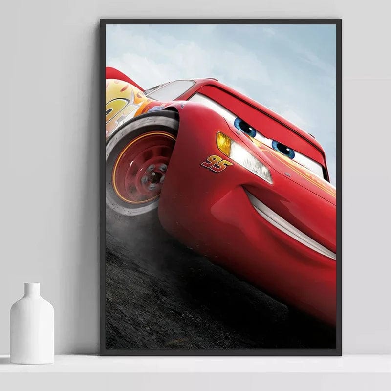 Affiche McQueen Voiture Anime