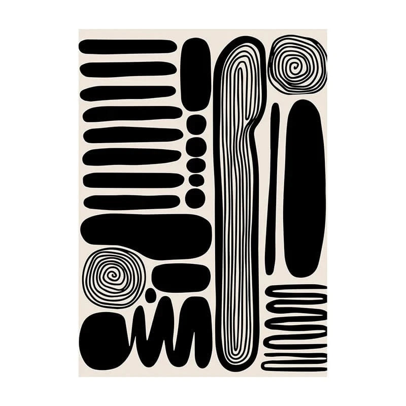 Canvanation Q0023-12 / 30X42cm Affiche Abstrait Japonais