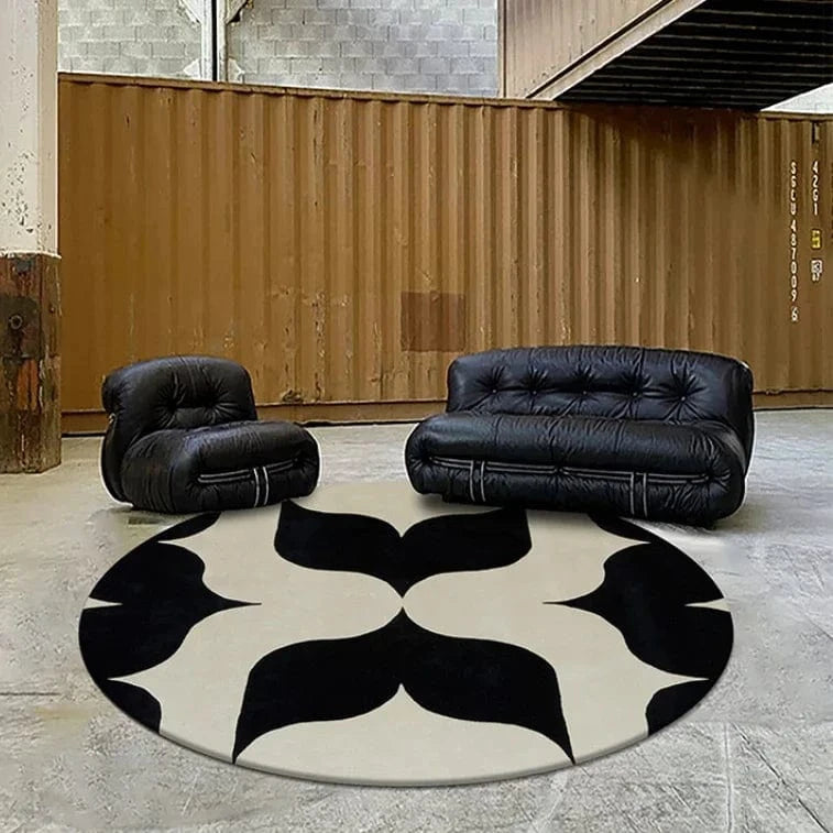 Canvanation H / Diametre 80cm Tapis De Salon Rond - Moelleux Et Doux