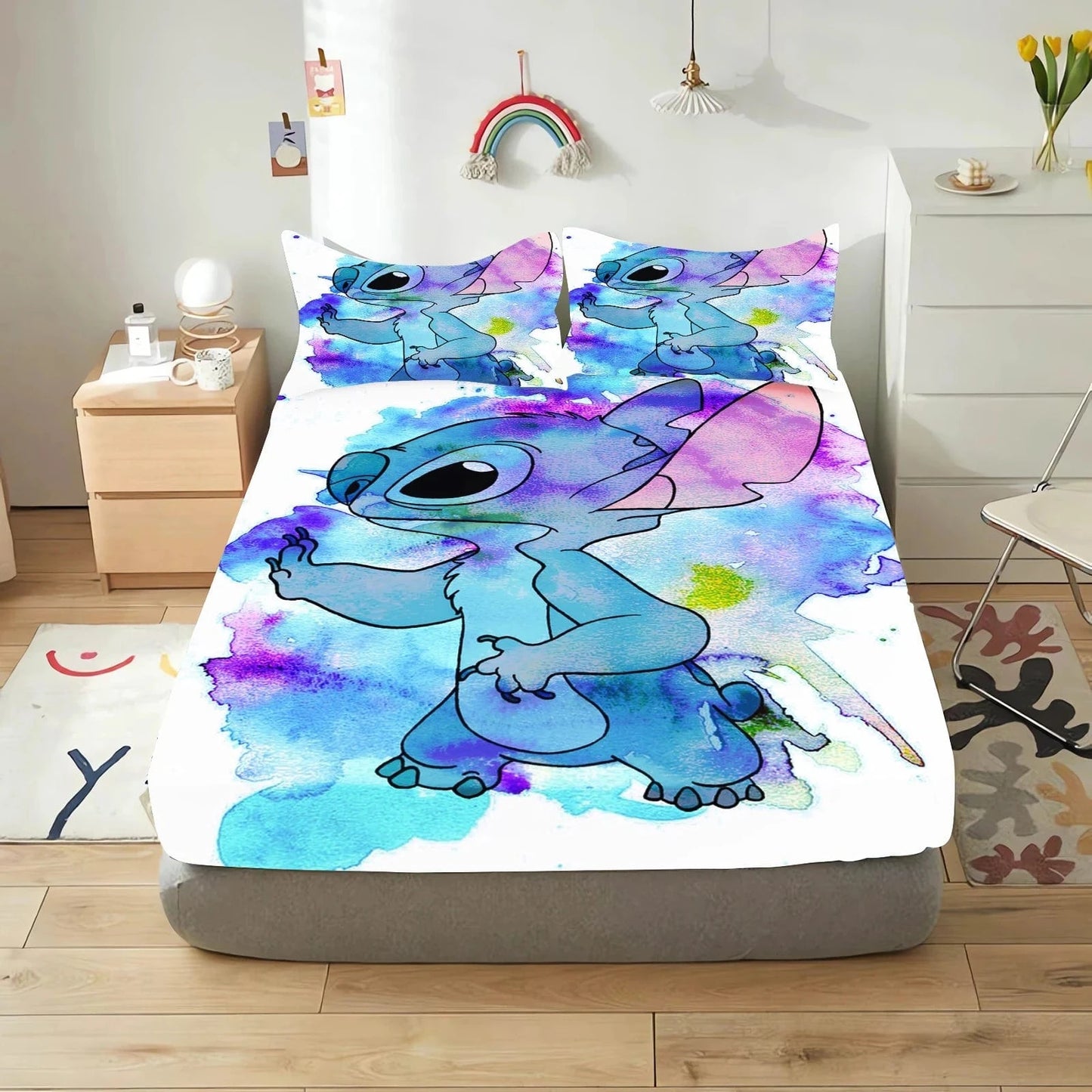 Canvanation 4 / 90x190x25cm Housse De Drap - Stitch 3-Pieces