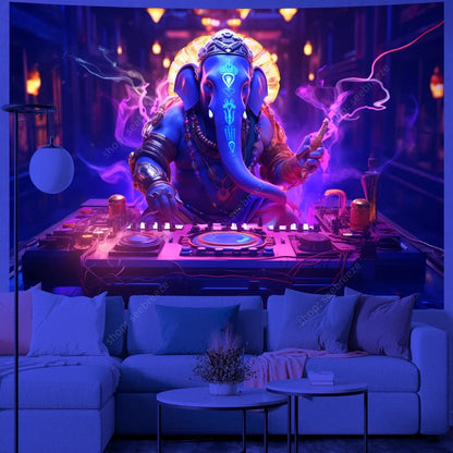 Canvanation WF1327 / 73x95cm Tapisserie  - Dj UV : Ajoutez une ambiance électrisante à votre intérieur
