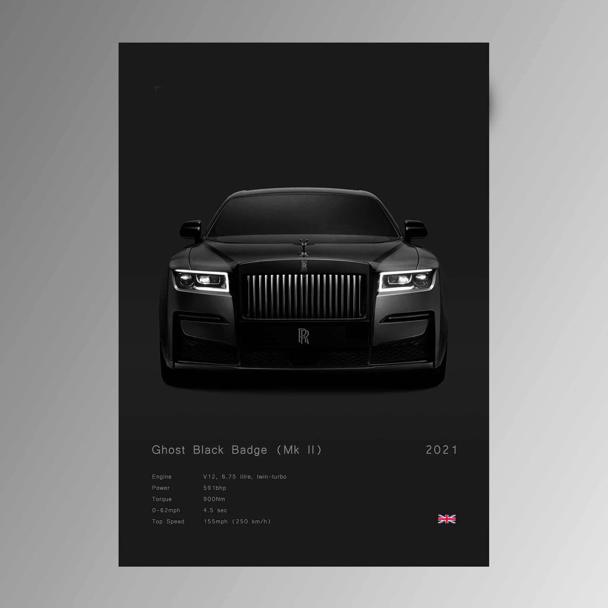 Affiche Moderne Voiture Rolls-Royce Ghost Black Badge