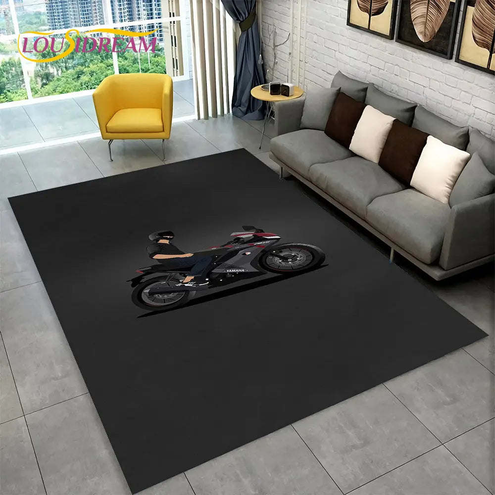 Tapis De Chambre - 3D Moto Racing