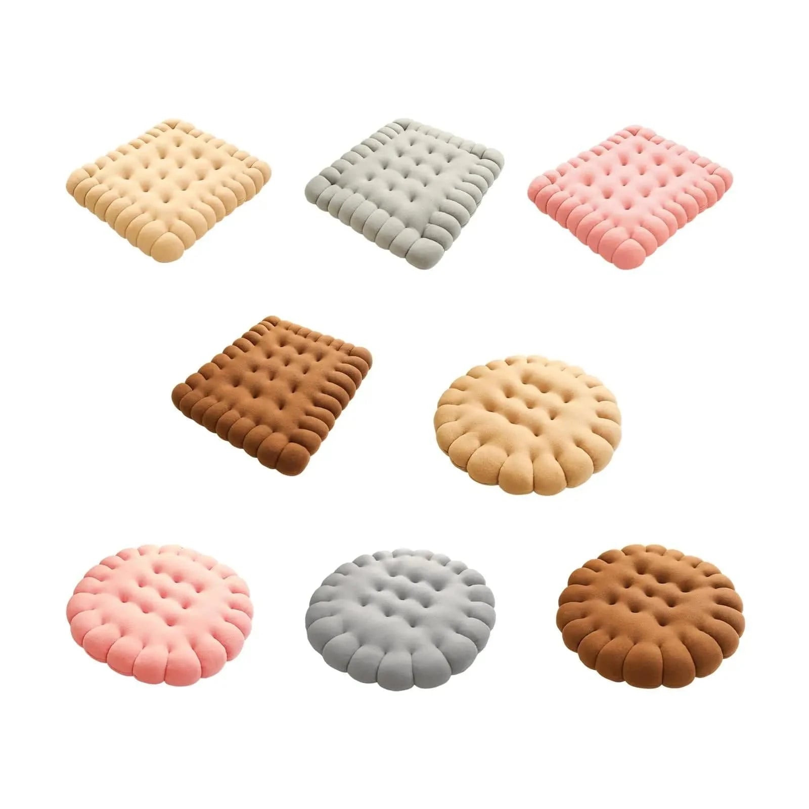 Canvanation Coussin en forme de biscuit