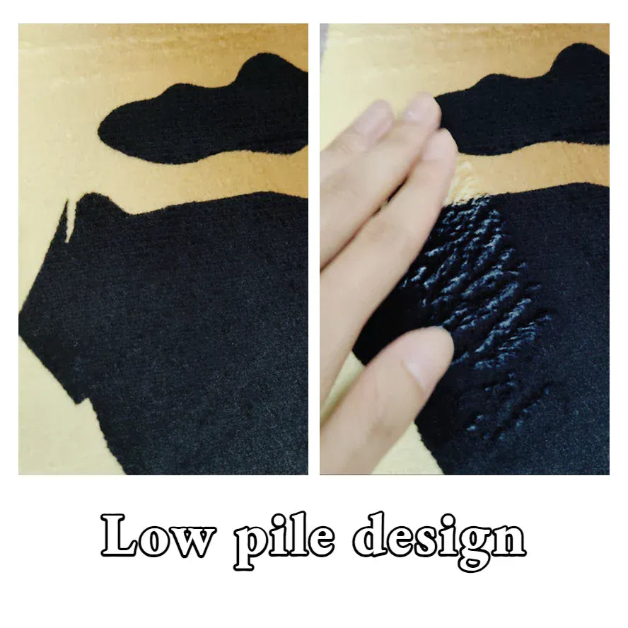 Canvanation Tapis de Salon Moderne Géométrique – Antidérapant, Lavable & Impression 3D