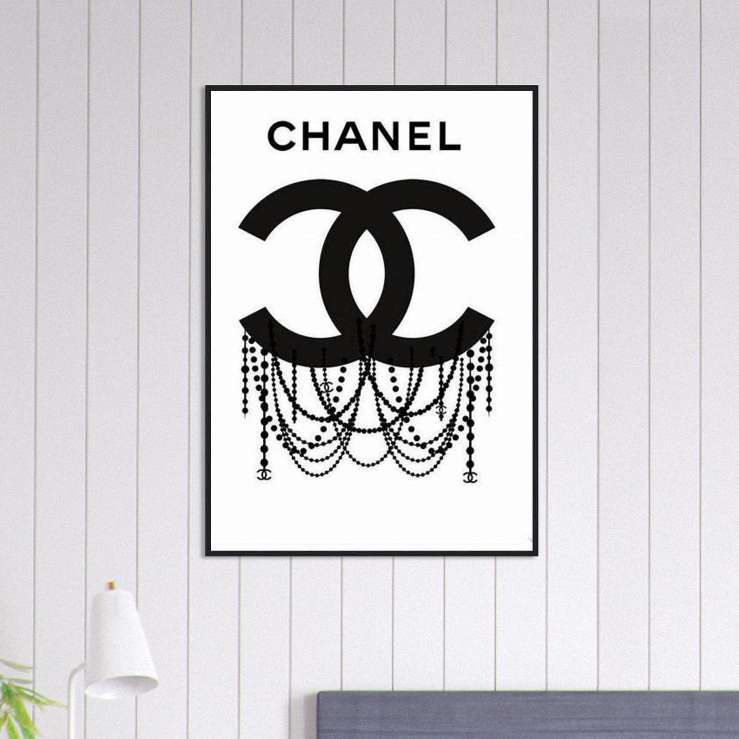 Canvanation Print Material 70x100 cm / 28x40″ Tableau Chanel Numéro 5Tag Noir