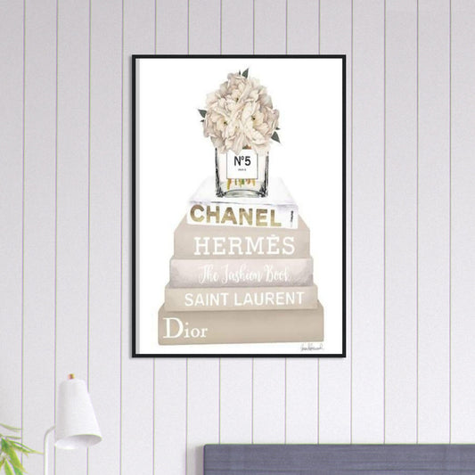 Tableau Chanel Numéro 5 Blanc Livres