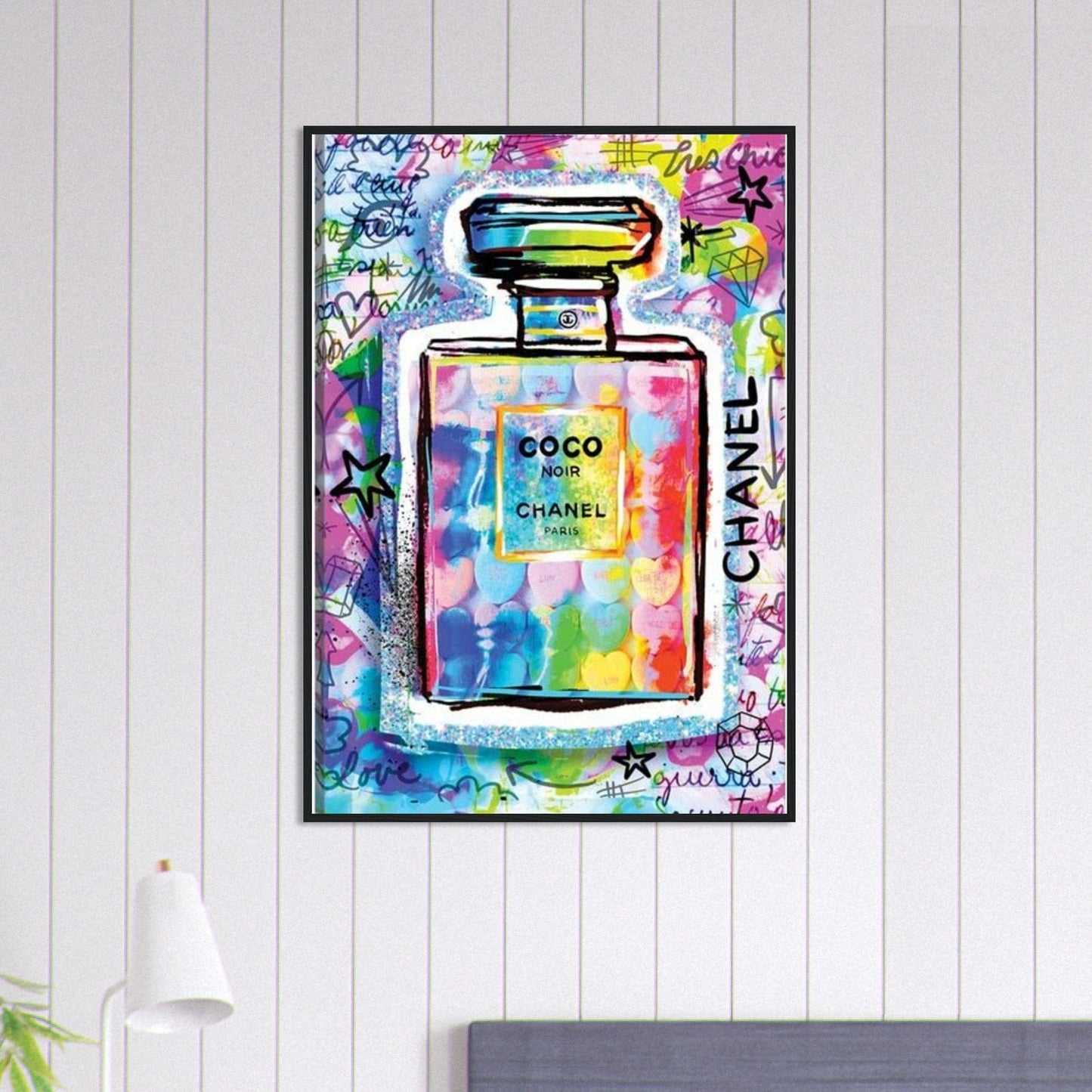 Canvanation Print Material 70x100 cm / 28x40″ Tableau Chanel Numéro 5 Multicolore