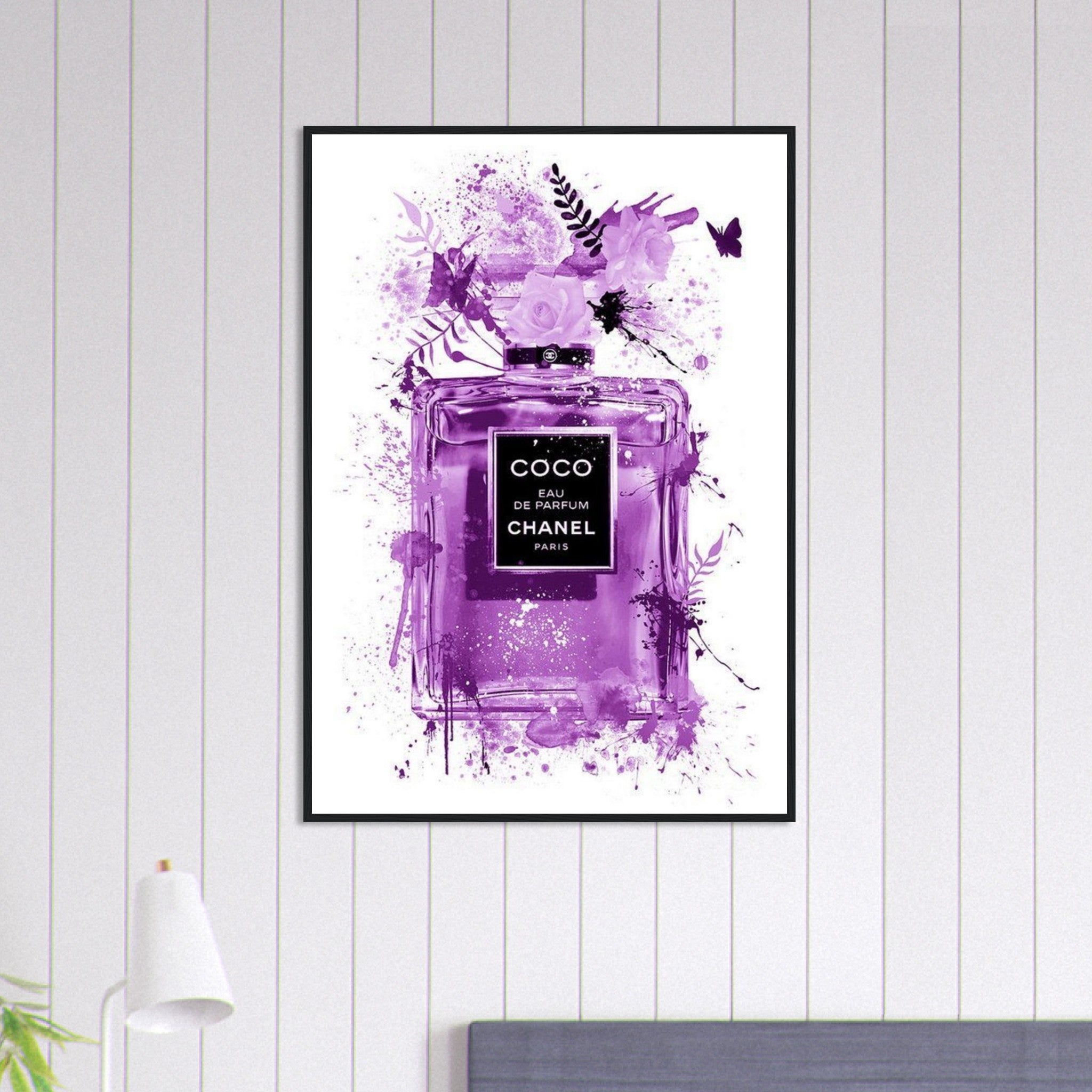 Canvanation Print Material 70x100 cm / 28x40″ Tableau Chanel Numéro 5 Violet