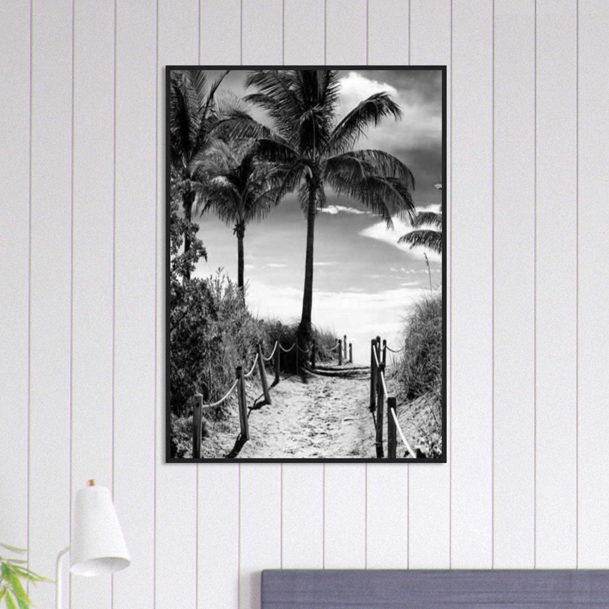 Tableau Photo Noir Et Blanc-Paysage-Plage