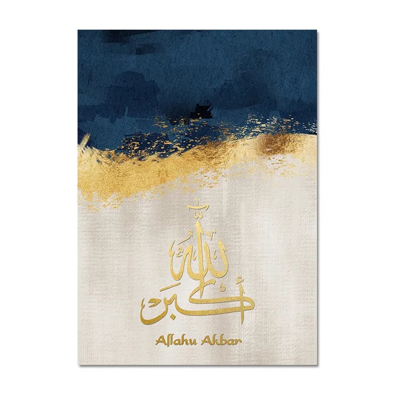 Canvanation Affiche Islam Or Bleu