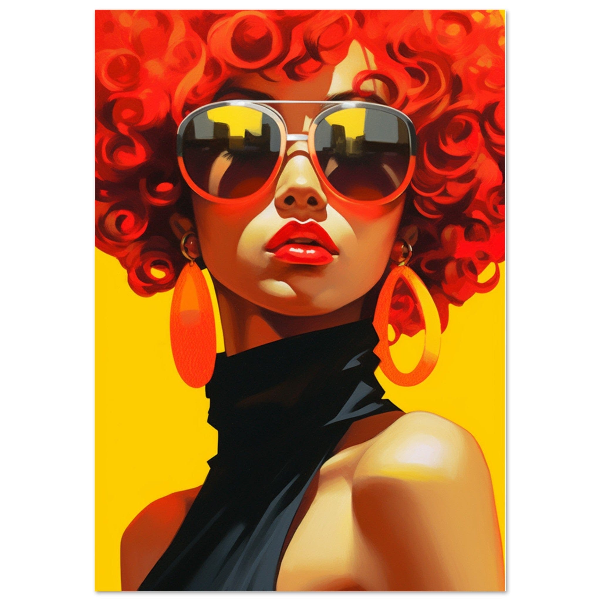 Gelato Print Material A0 (84.1 x 118.9  cm) Portrait Peinture Femme