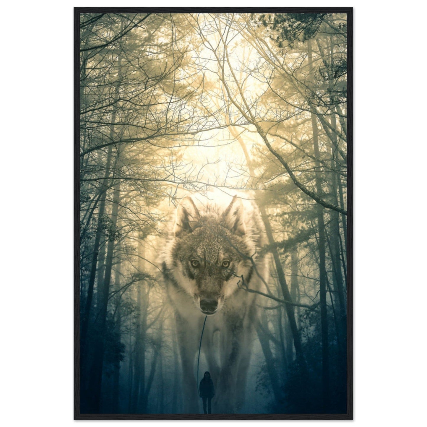 Tableau Loup Forêt - Canvanation