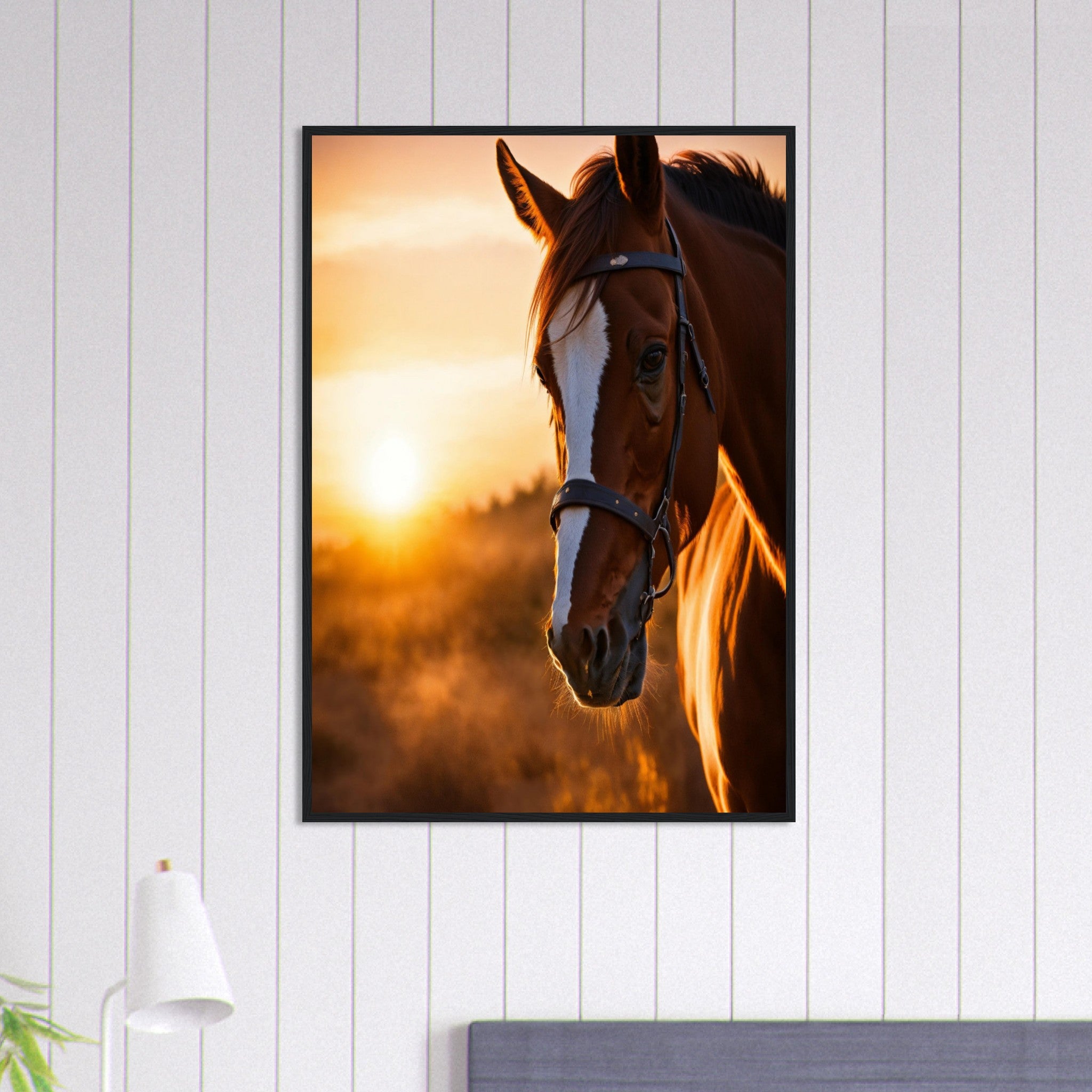 Canvanation Print Material 70x100 cm / 28x40″ Tableau Cheval Symphonie