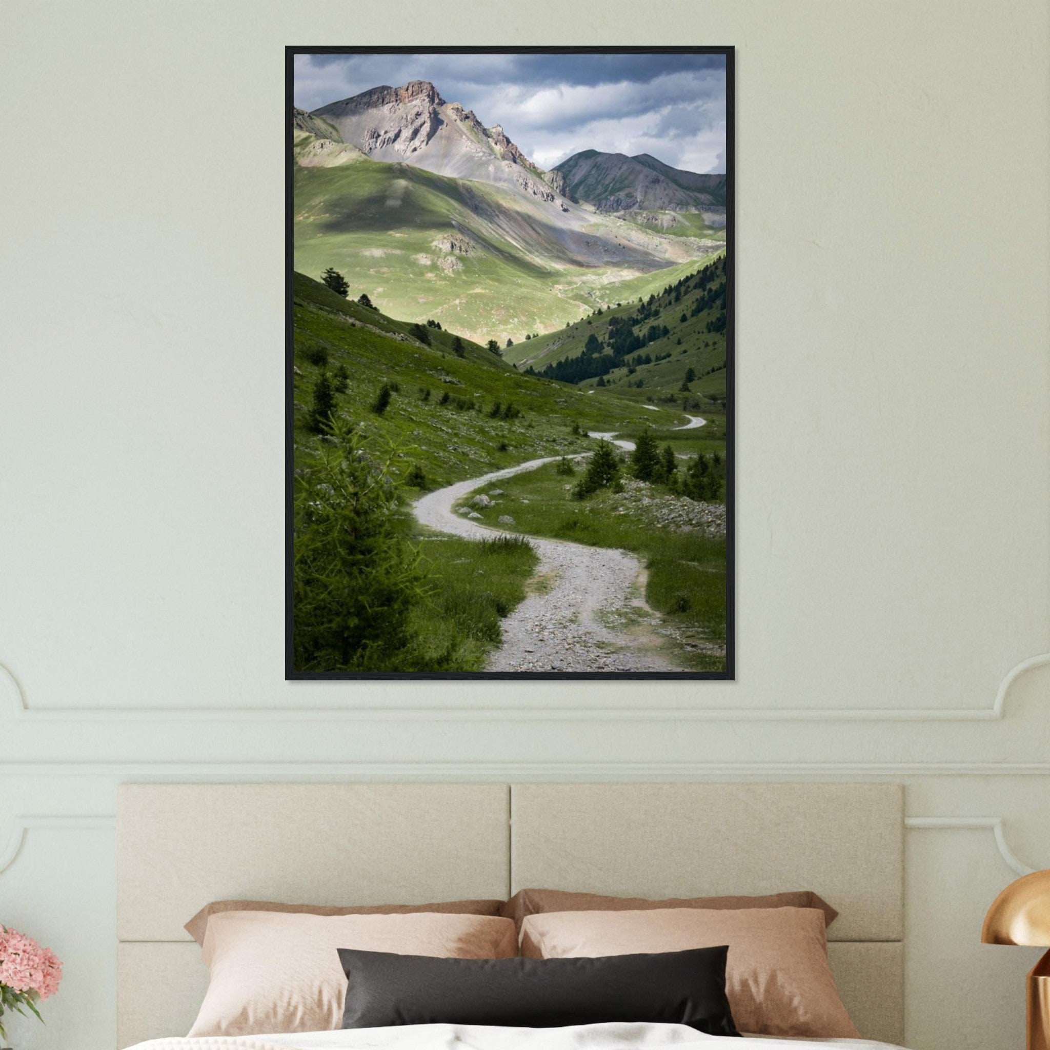 Canvanation Print Material 70x100 cm / 28x40″ Tableau Vallée Montagne Moderne