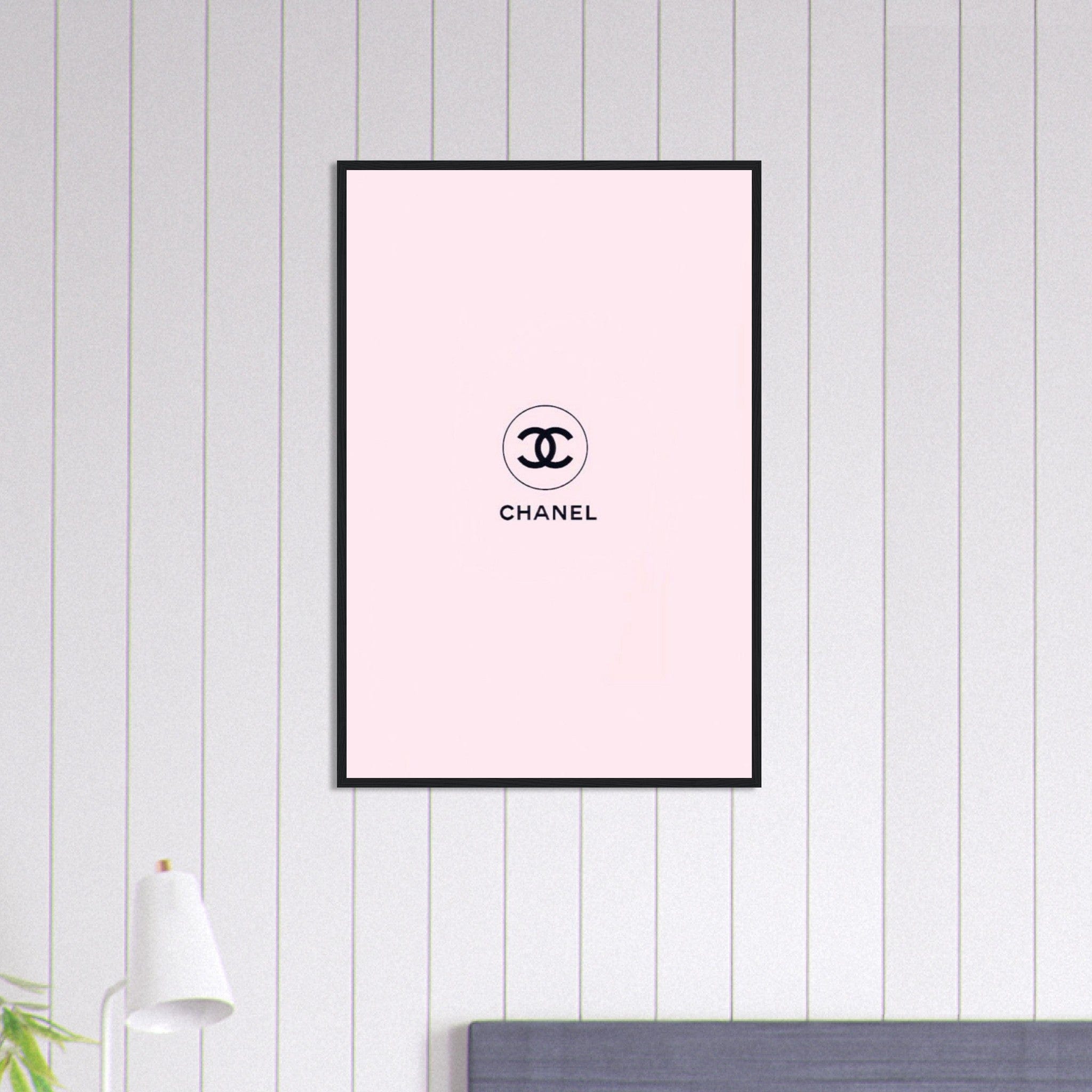 Tableau Chanel Fond Rose Canvanation