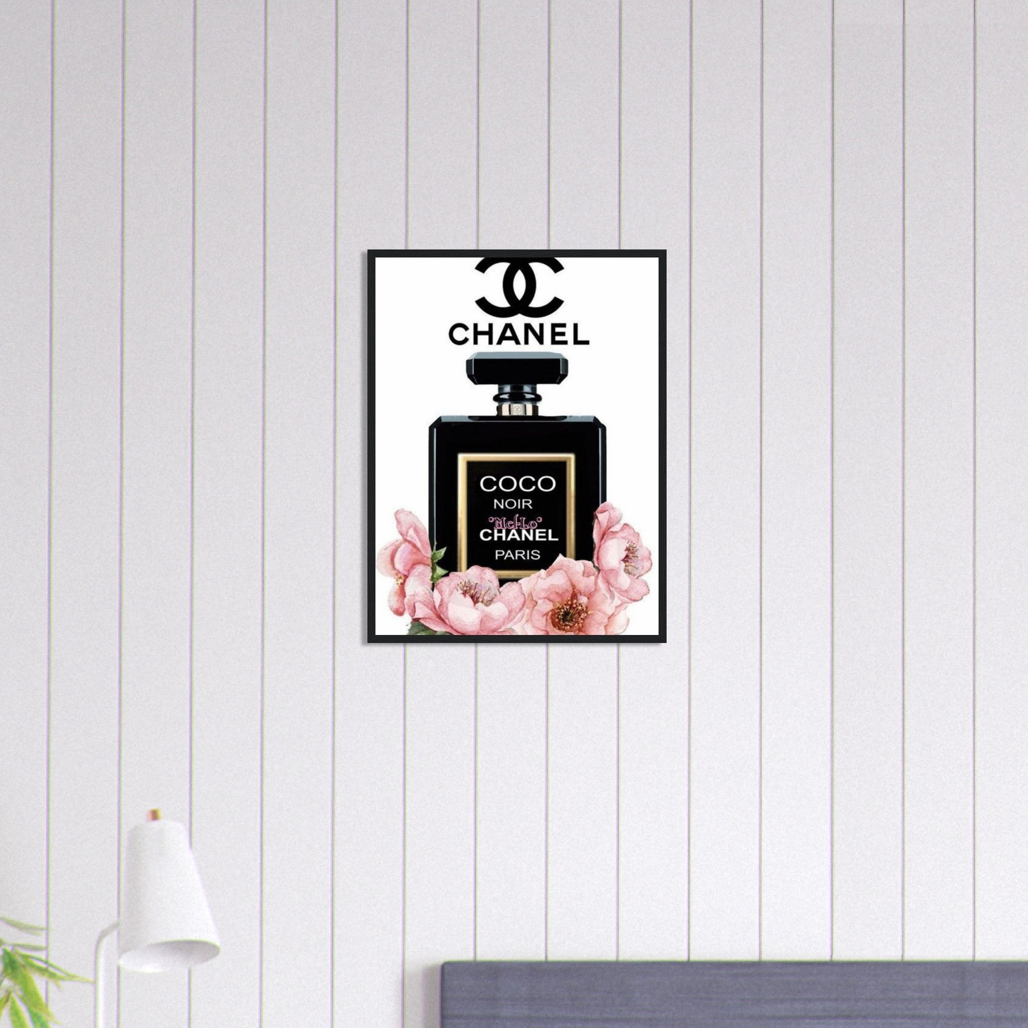 Canvanation Print Material 45x60 cm / 18x24″ Tableau Chanel Coco Noir