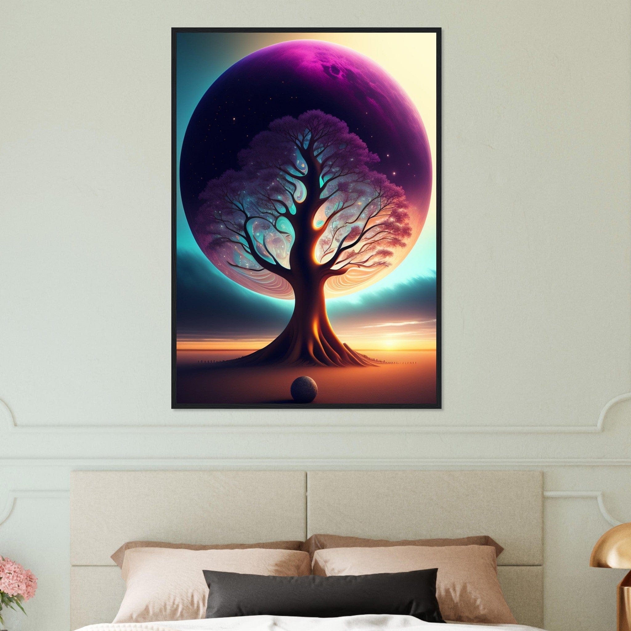 Canvanation Print Material 70x100 cm / 28x40″ Tableau L'Arbre de Vie: Un Pont Entre le Ciel et la Terre