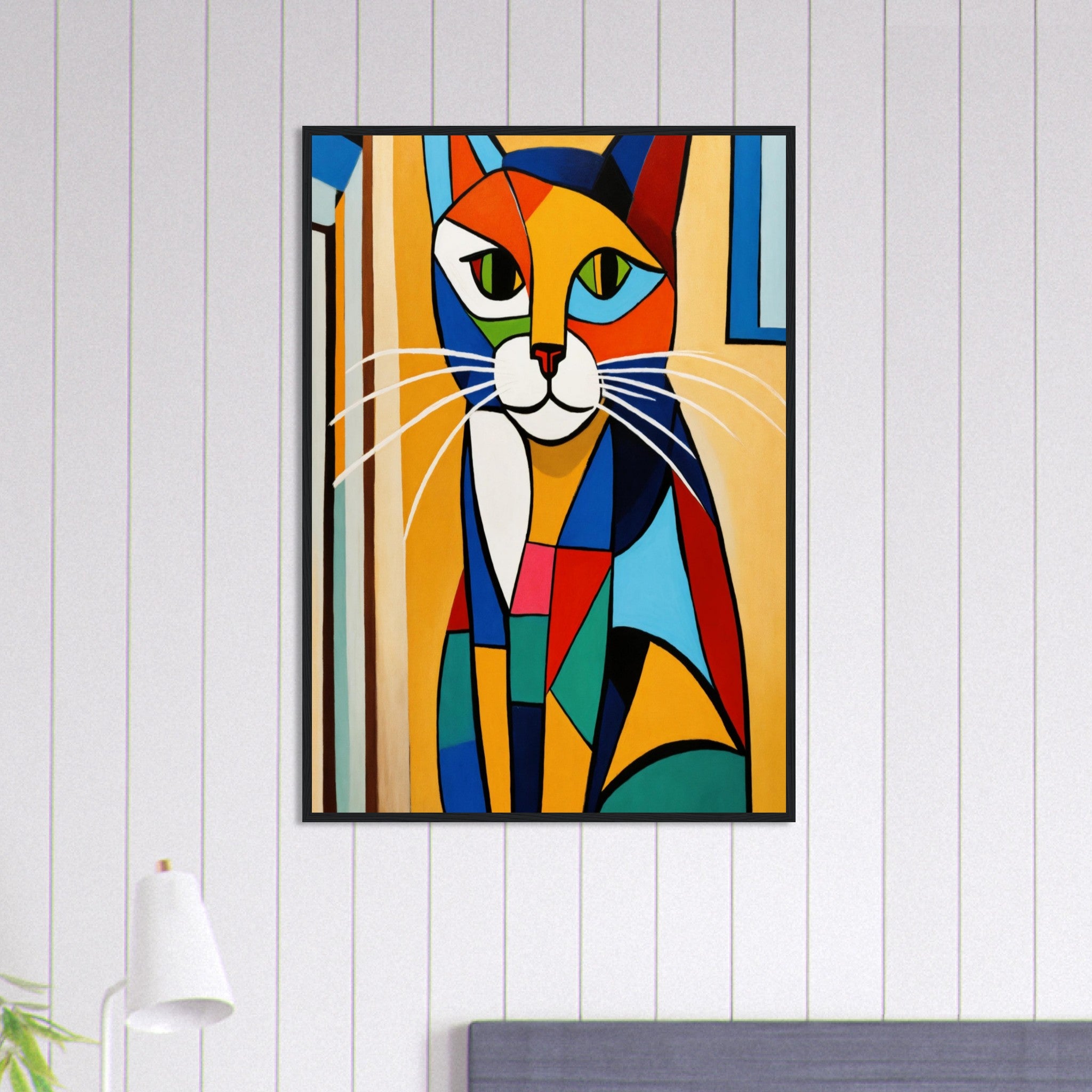 Canvanation Print Material 70x100 cm / 28x40″ Tableau Chat Chasseur De Rêves