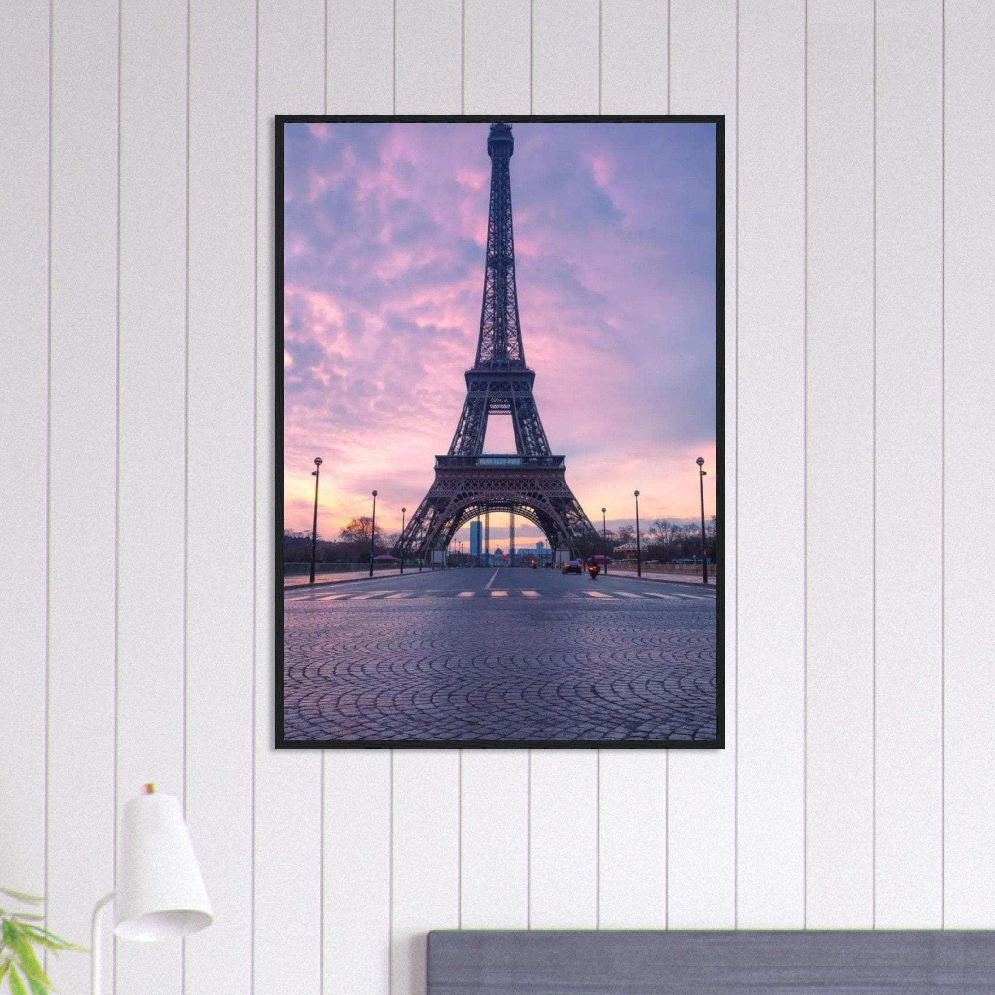 Canvanation Print Material 70x100 cm / 28x40″ Tableau Paris Tour Eiffel Route