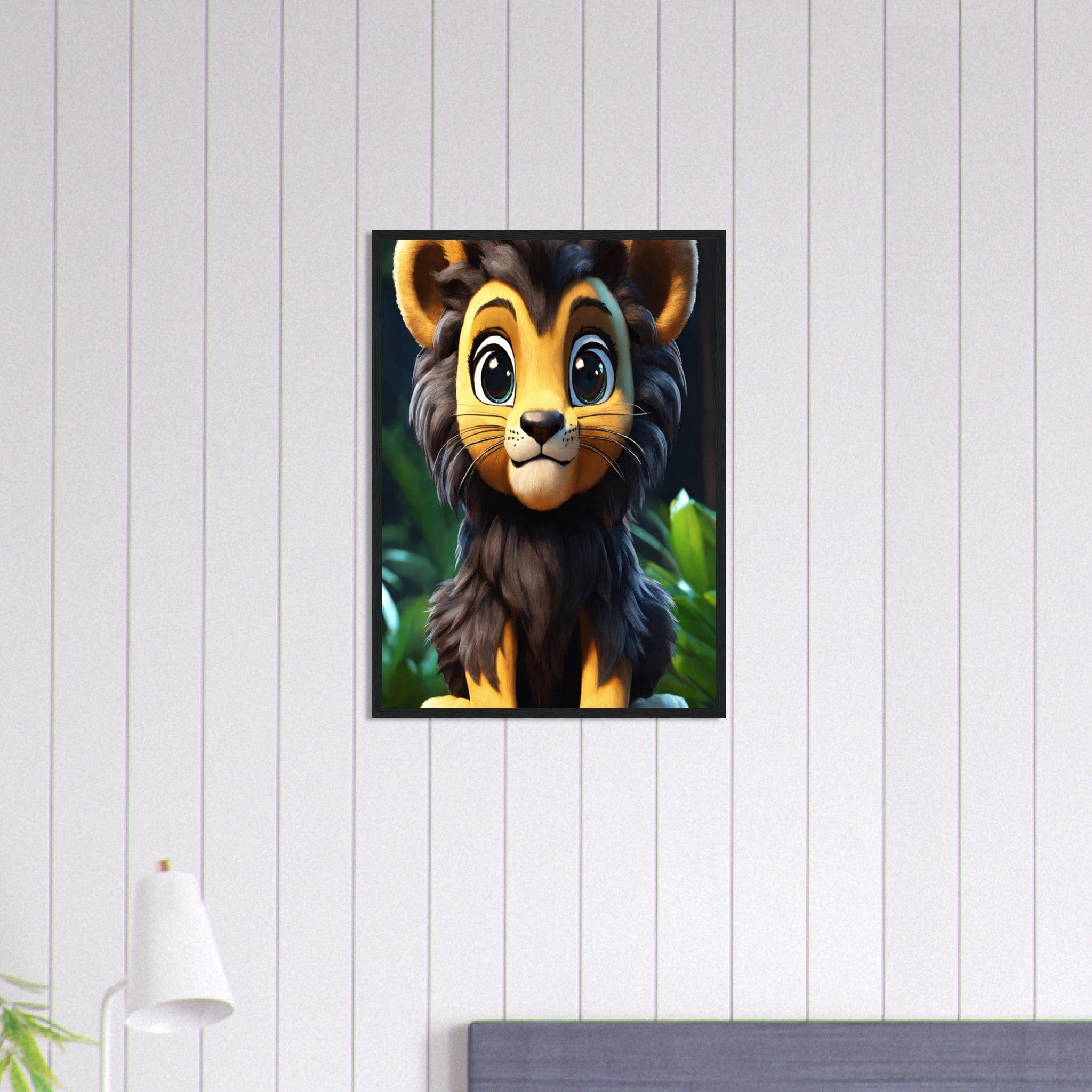 Canvanation Print Material 50x70 cm / 20x28″ Tableau Lionceau L'innocence Sauvage