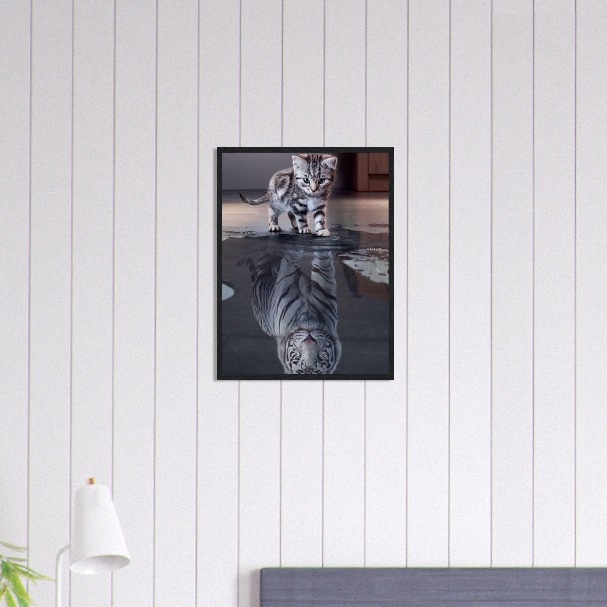 Canvanation Print Material Tableau Tigre Et Chat