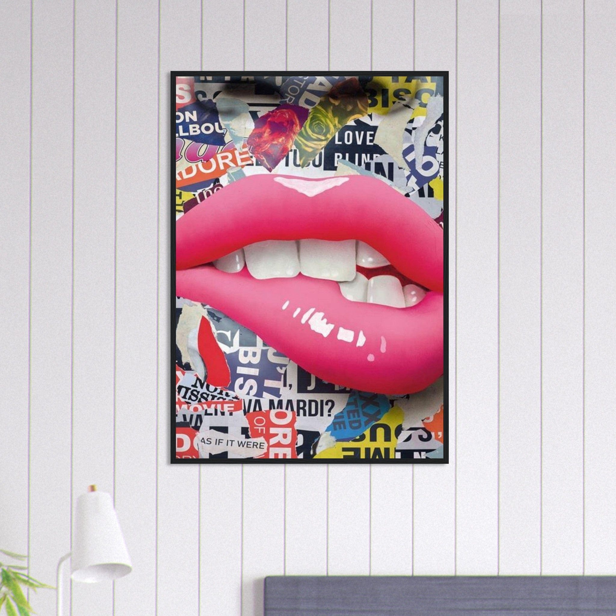 Canvanation Print Material 70x100 cm / 28x40″ Tableau Street Art Bouche