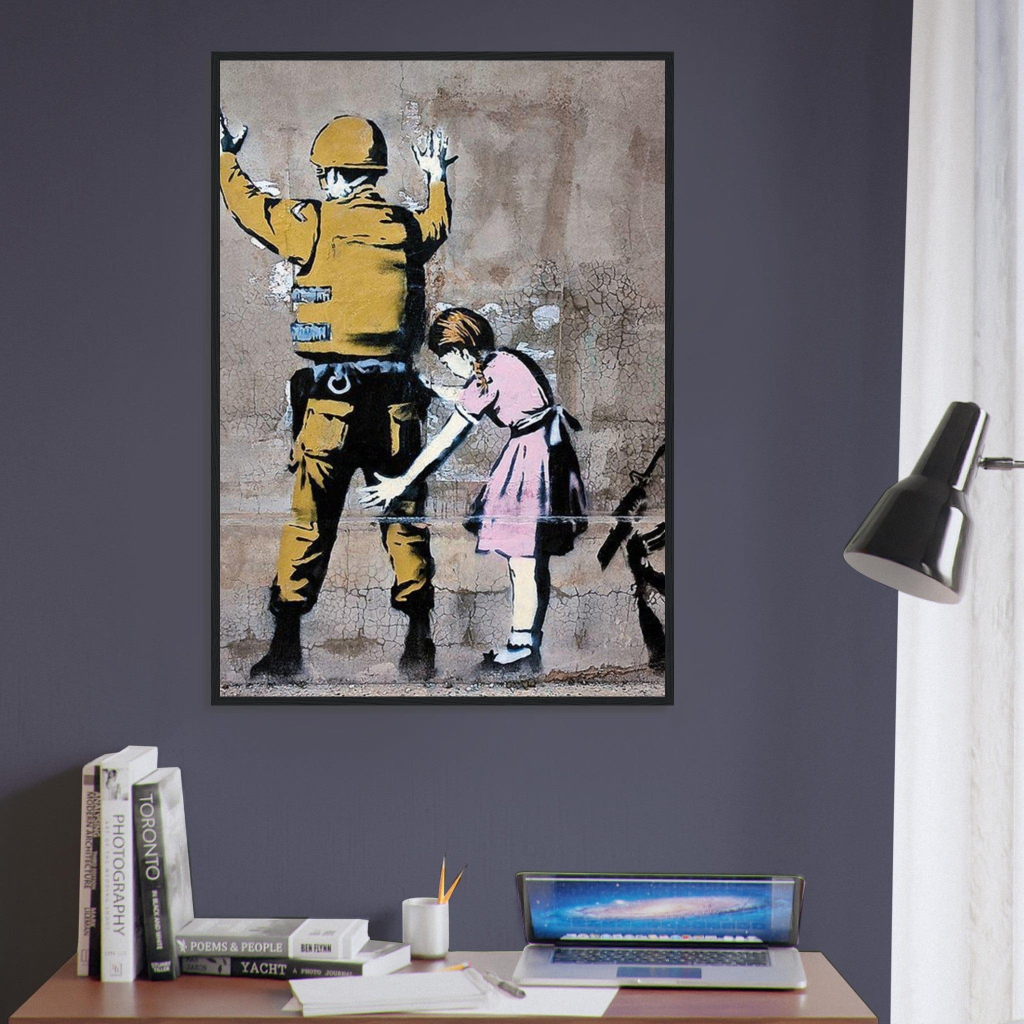 Canvanation Print Material Tableau Banksy Avec Cadre