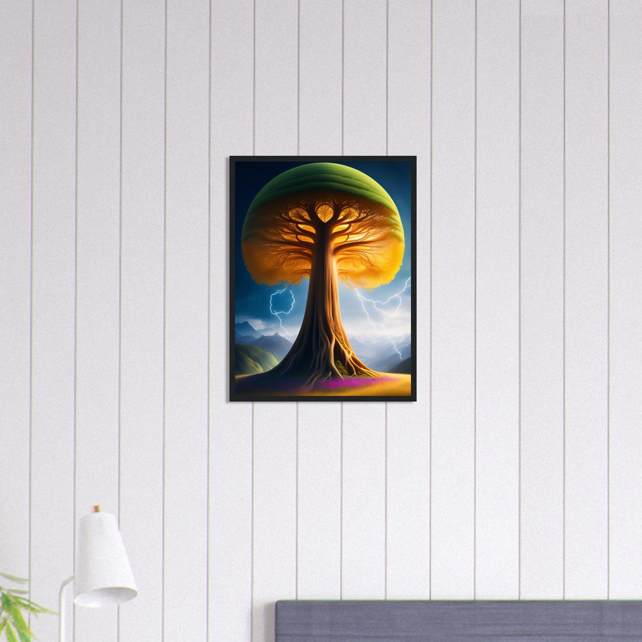 Canvanation Print Material Tableau Arbre De Vie Orange