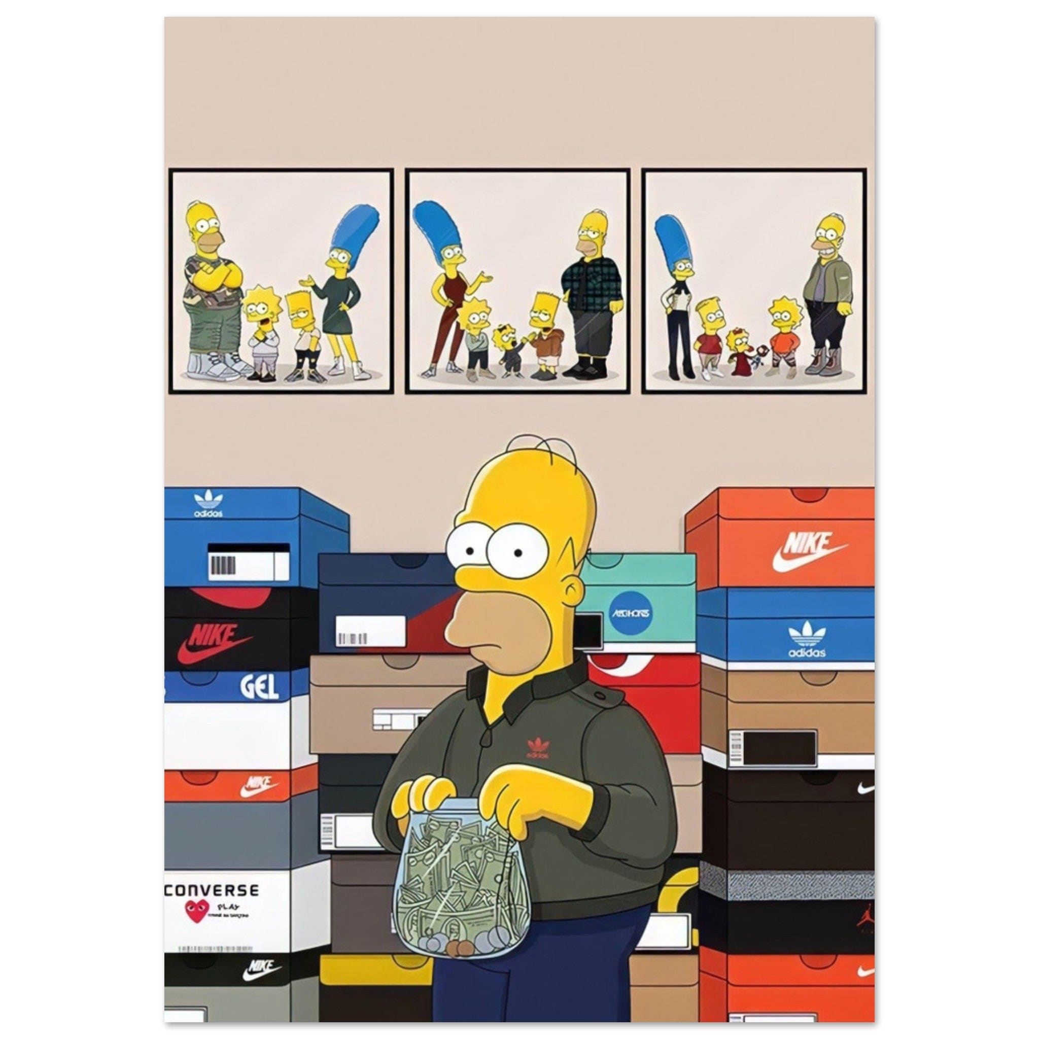 Gelato Print Material A1 (59.4 x 84.1  cm) Poster Sneaker Simpson