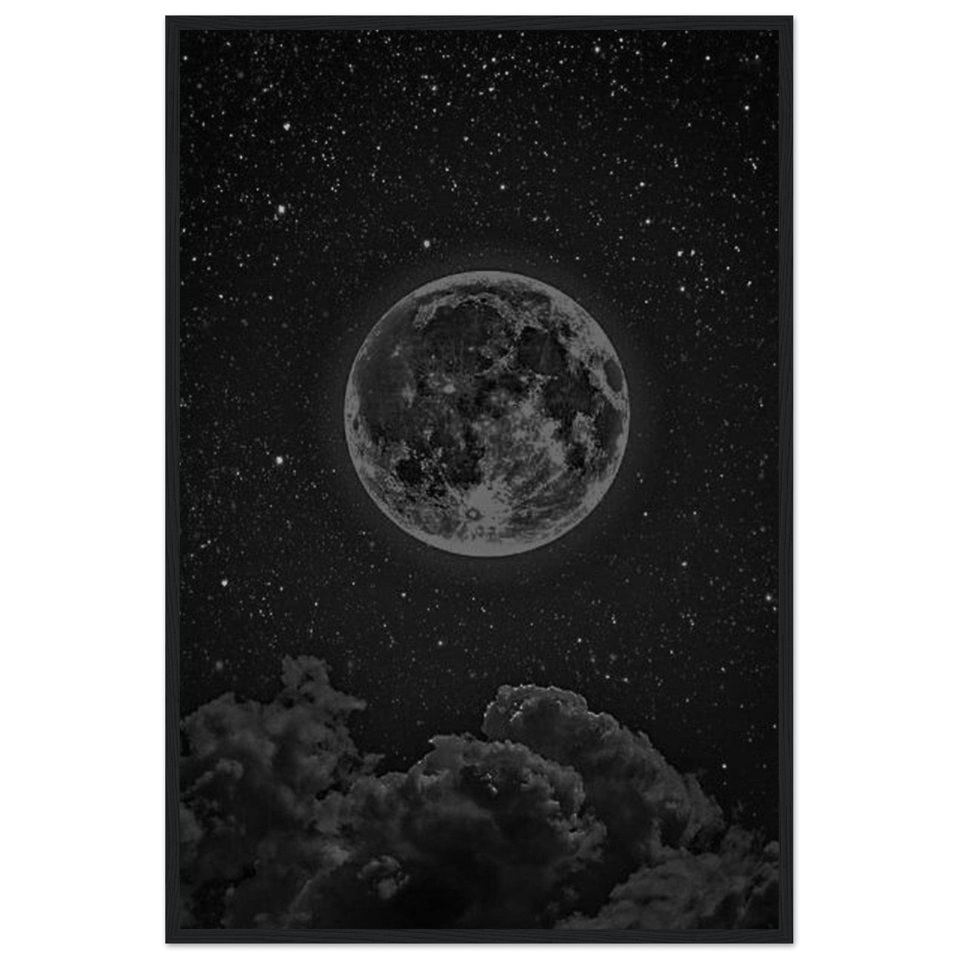 Tableau Peinture Lune - Canvanation