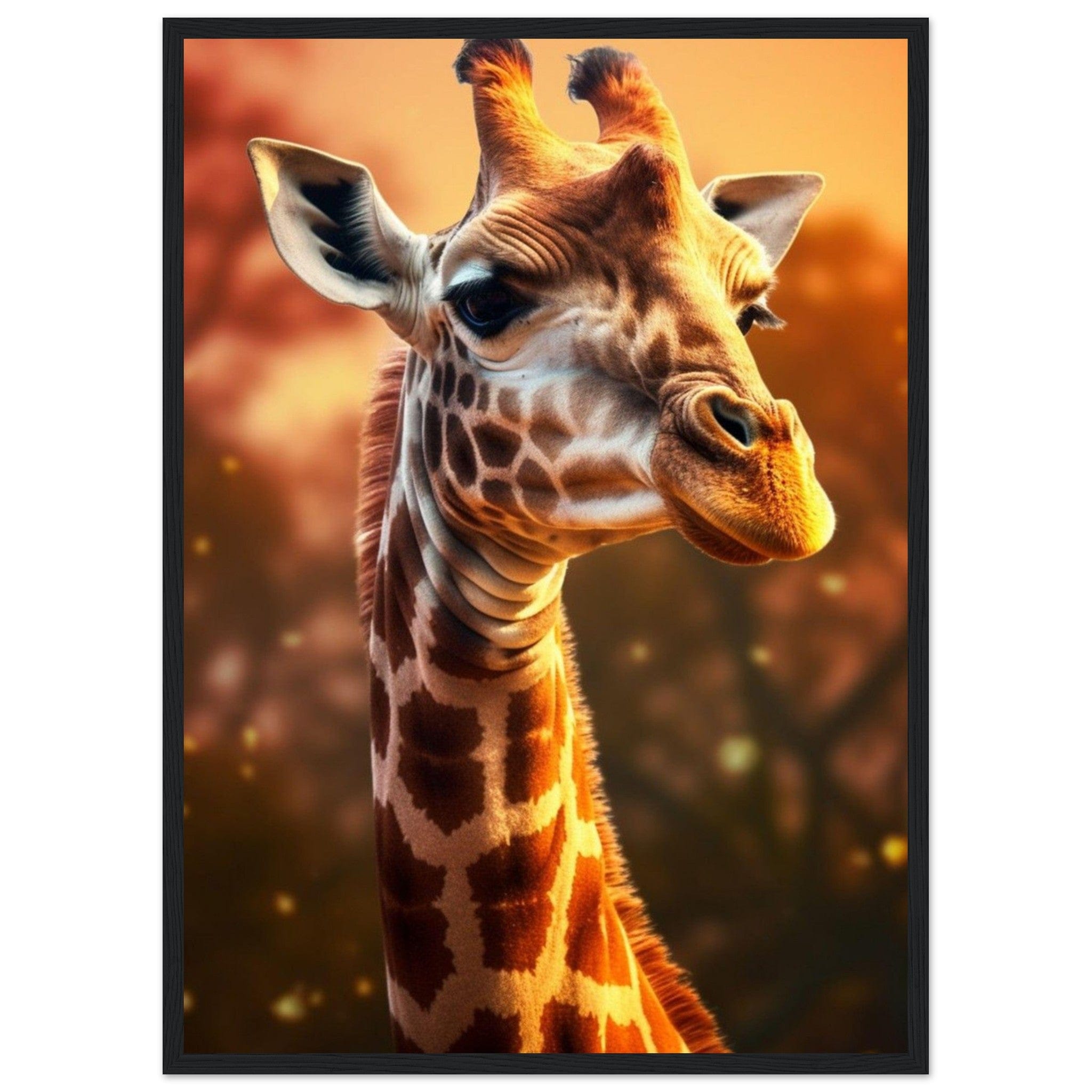 Gelato Print Material 50x70 cm / 20x28″ Tableau Girafe Long