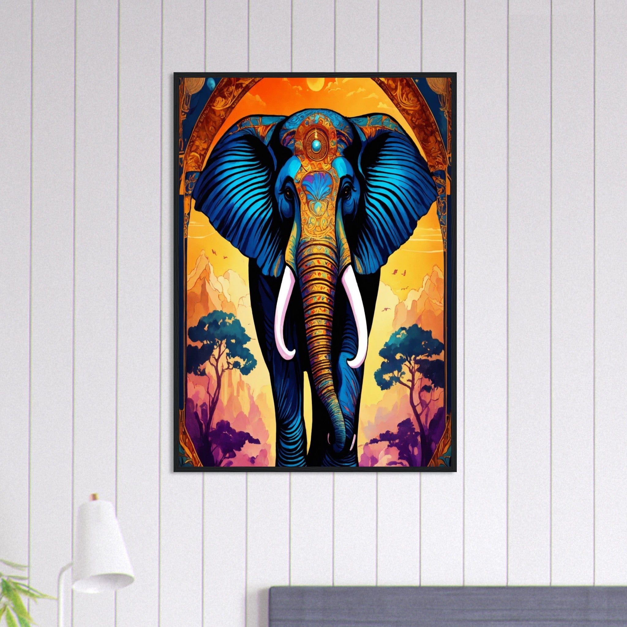 Canvanation Print Material 70x100 cm / 28x40″ Tableau Elephant Caresse D'ivoire