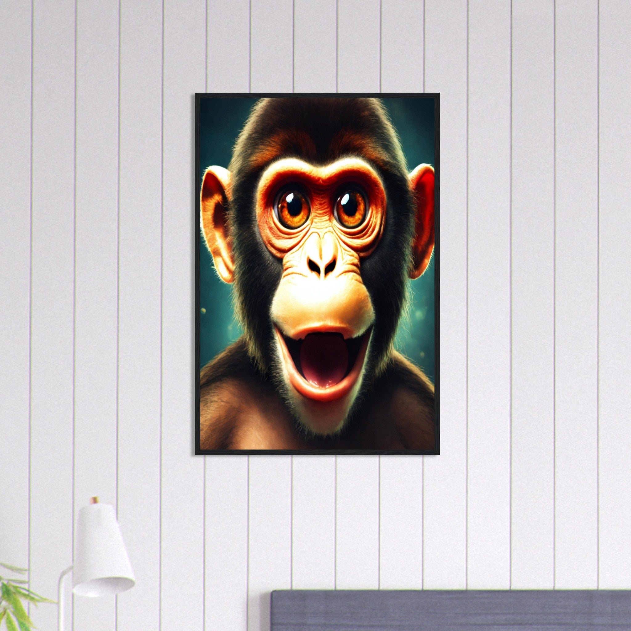 Canvanation Print Material 60x90 cm / 24x36″ Tableau Singe Dans les Yeux du Singe