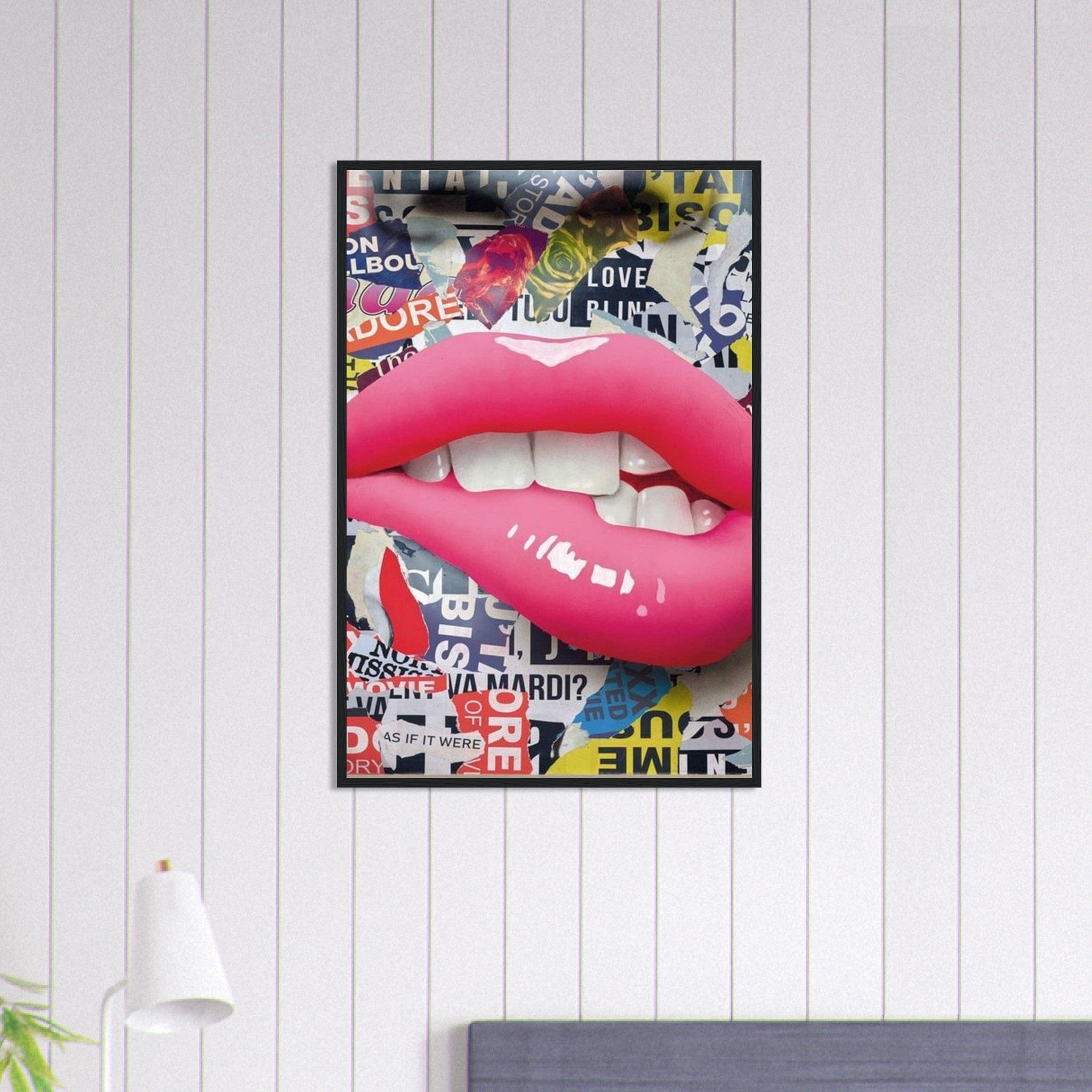 Canvanation Print Material 60x90 cm / 24x36″ Tableau Street Art Bouche