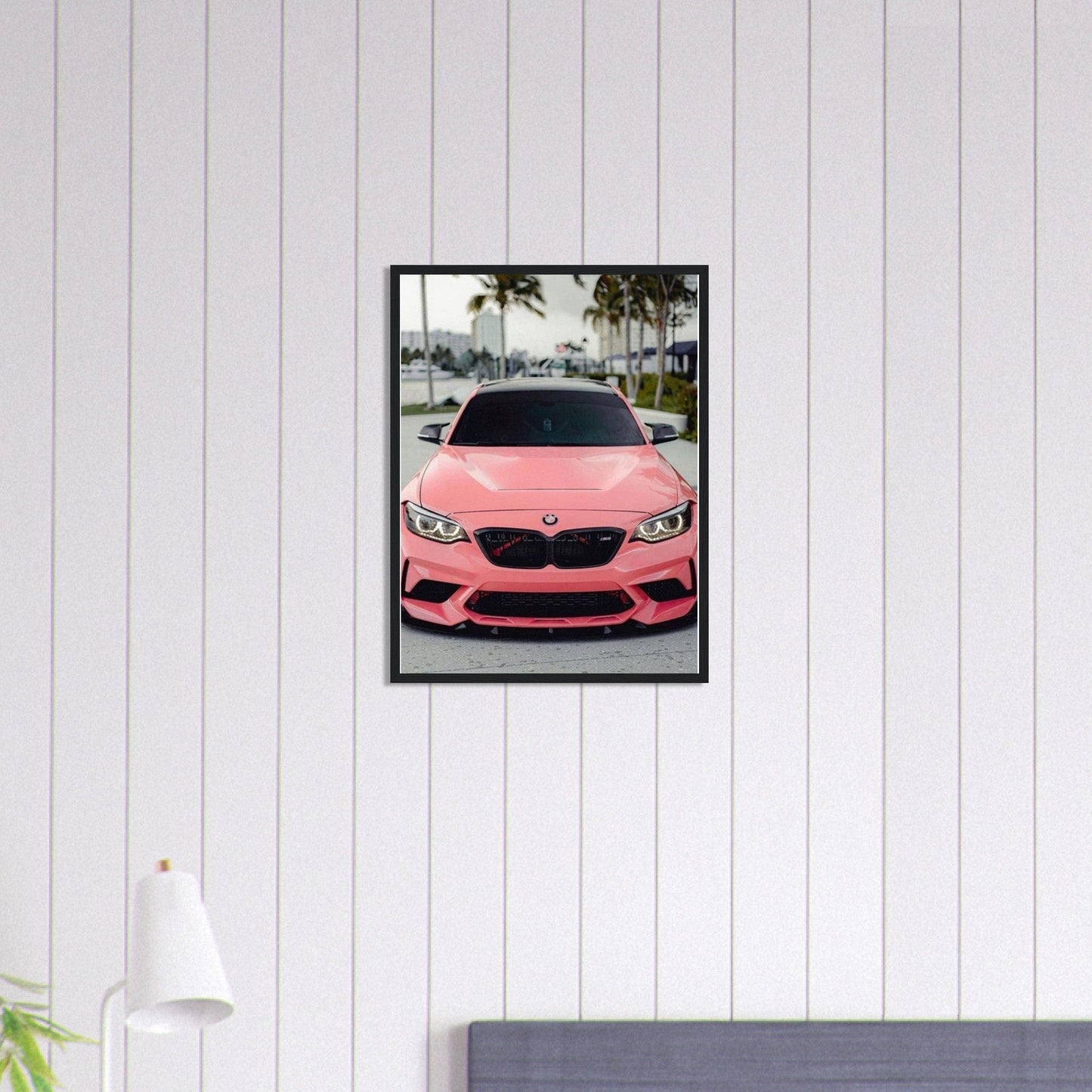 Tableau Voiture Bmw Rose Canvanation