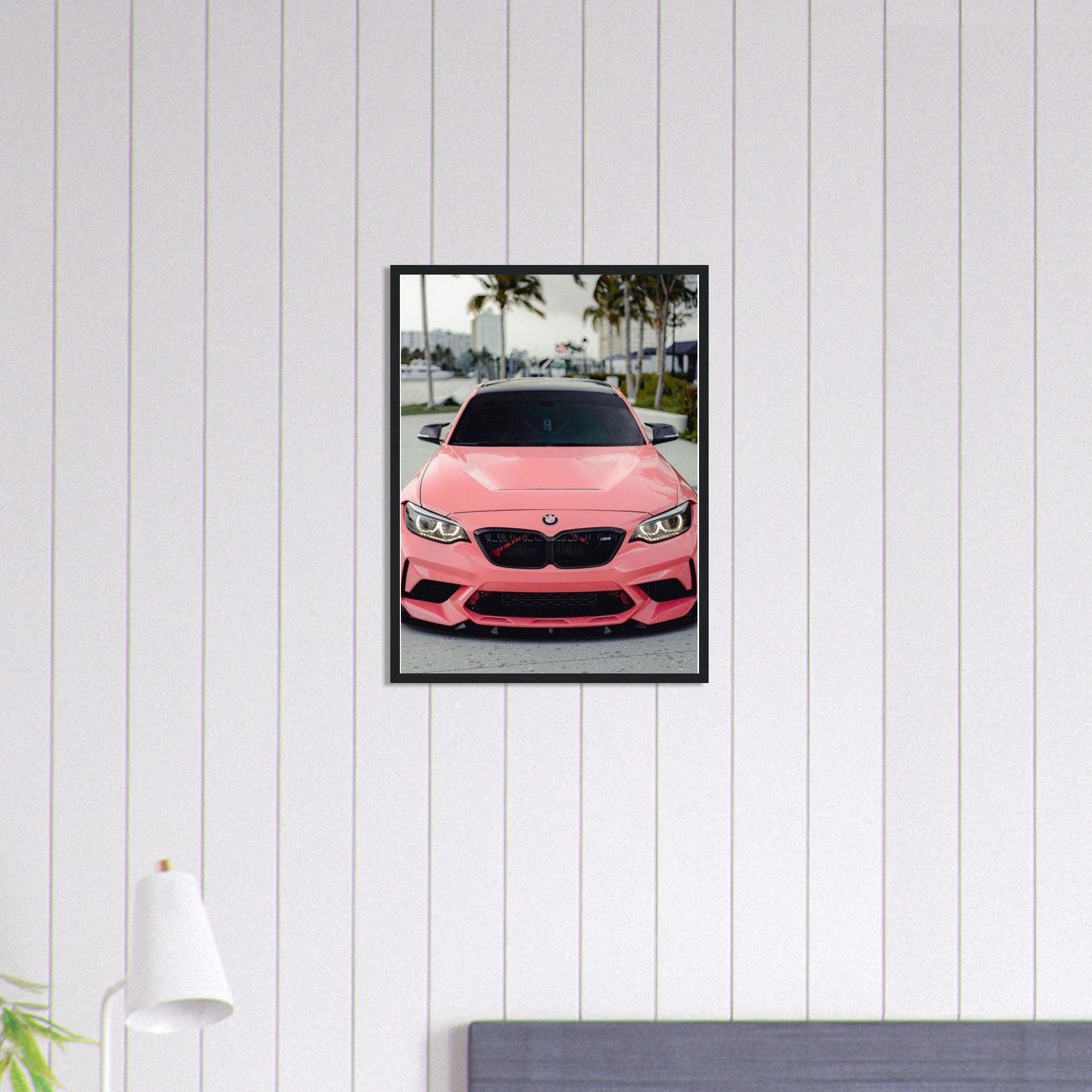 Canvanation Print Material 45x60 cm / 18x24″ Tableau Voiture Bmw Rose