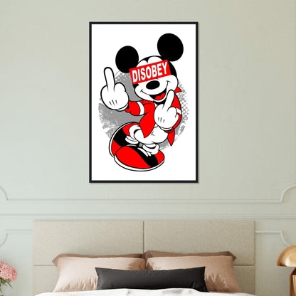 Tableau Mickey Doigt D'Honneur