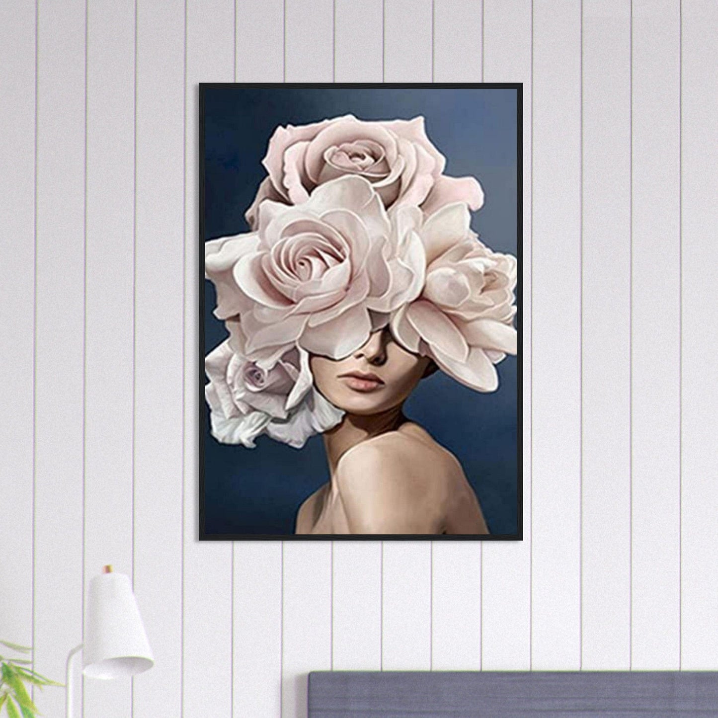 Tableau Avec Des Roses Blanc