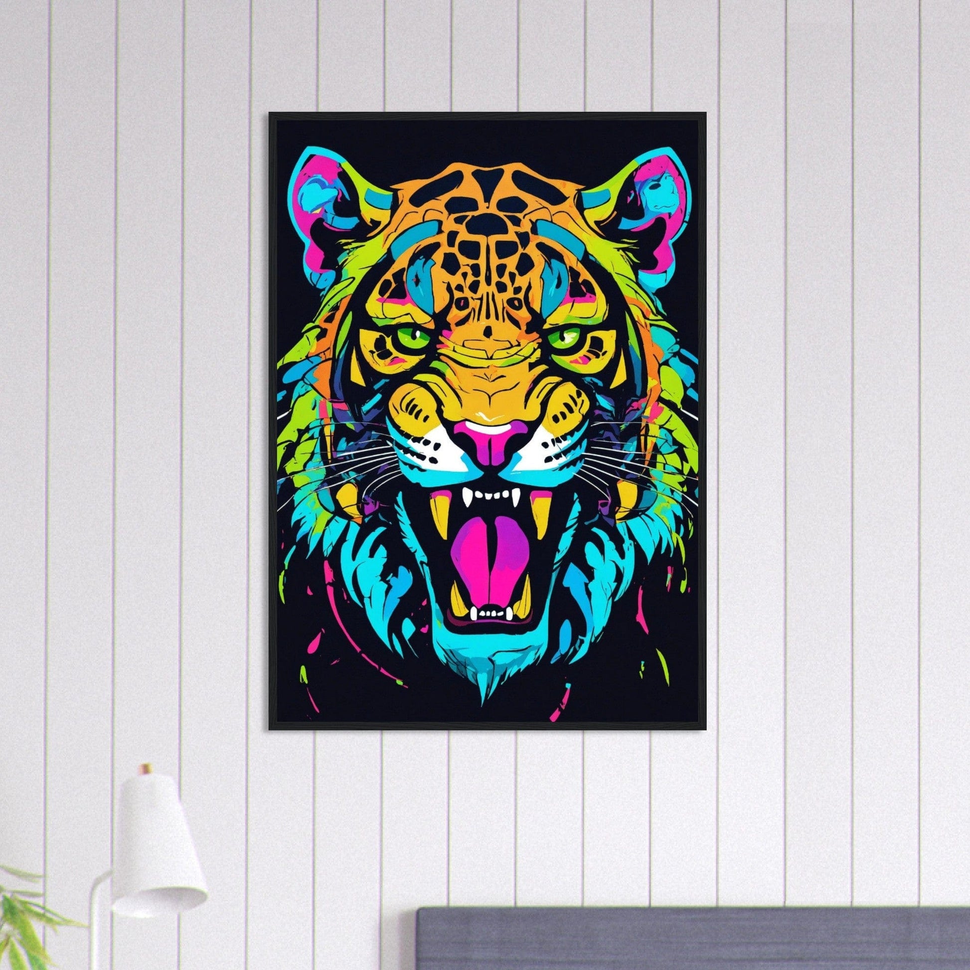 Tableau Tigre en Technicolor