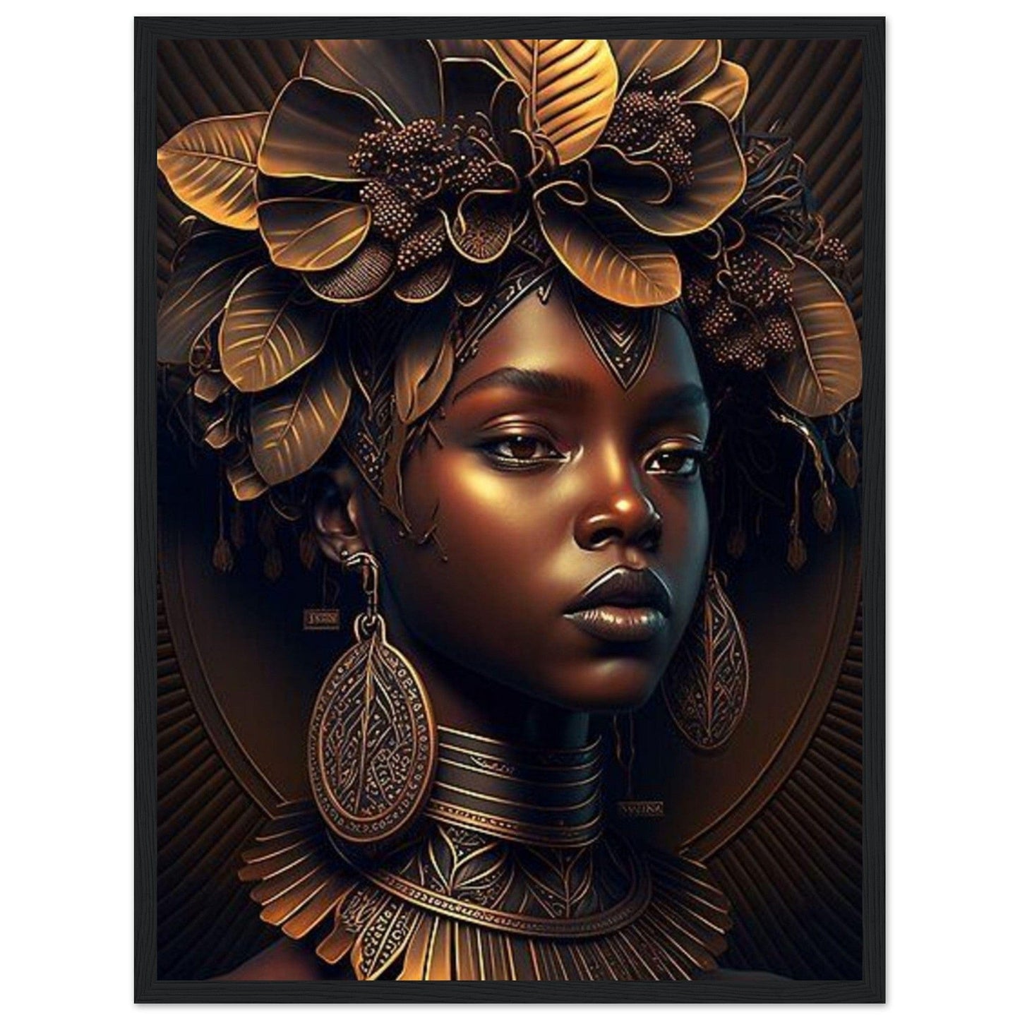 Tableau Peinture Africain Femme Canvanation