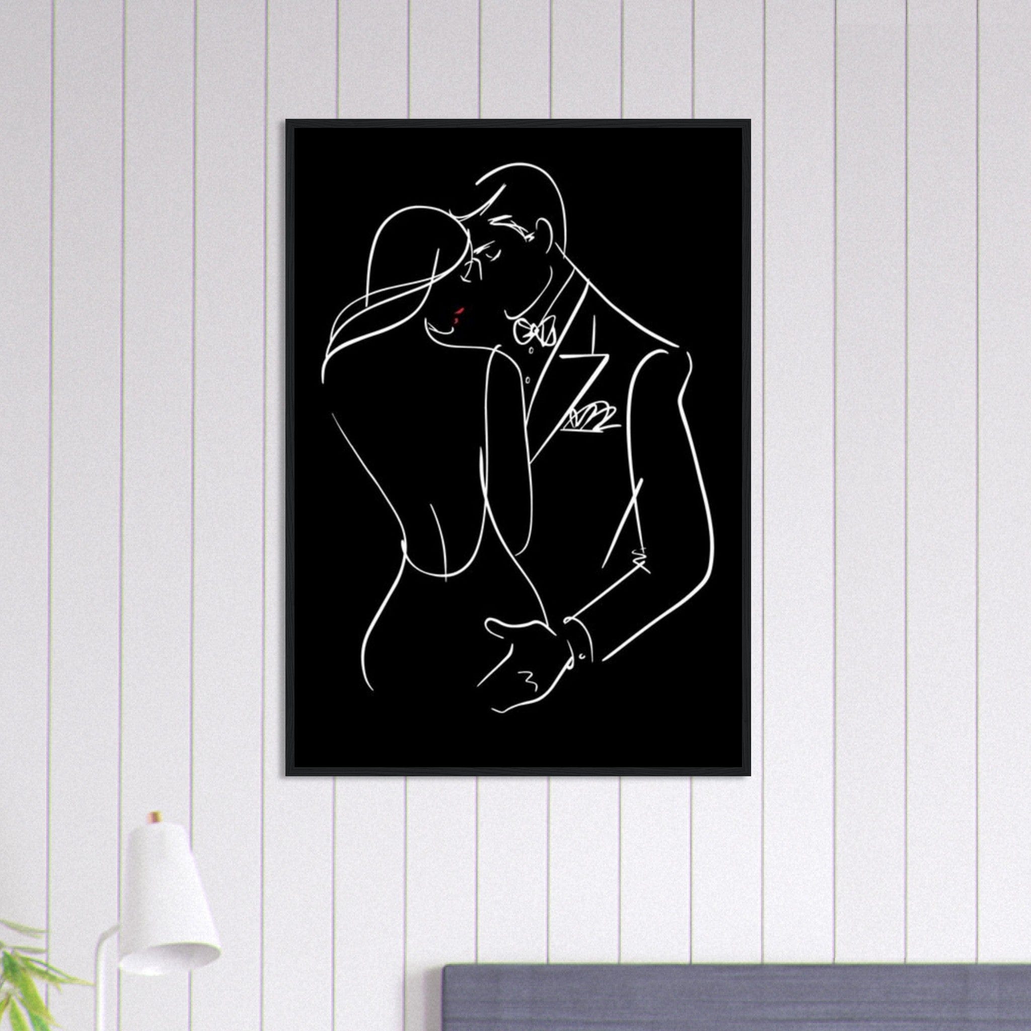 Canvanation Print Material 70x100 cm / 28x40″ Tableau Couple Les Liens du Cœur