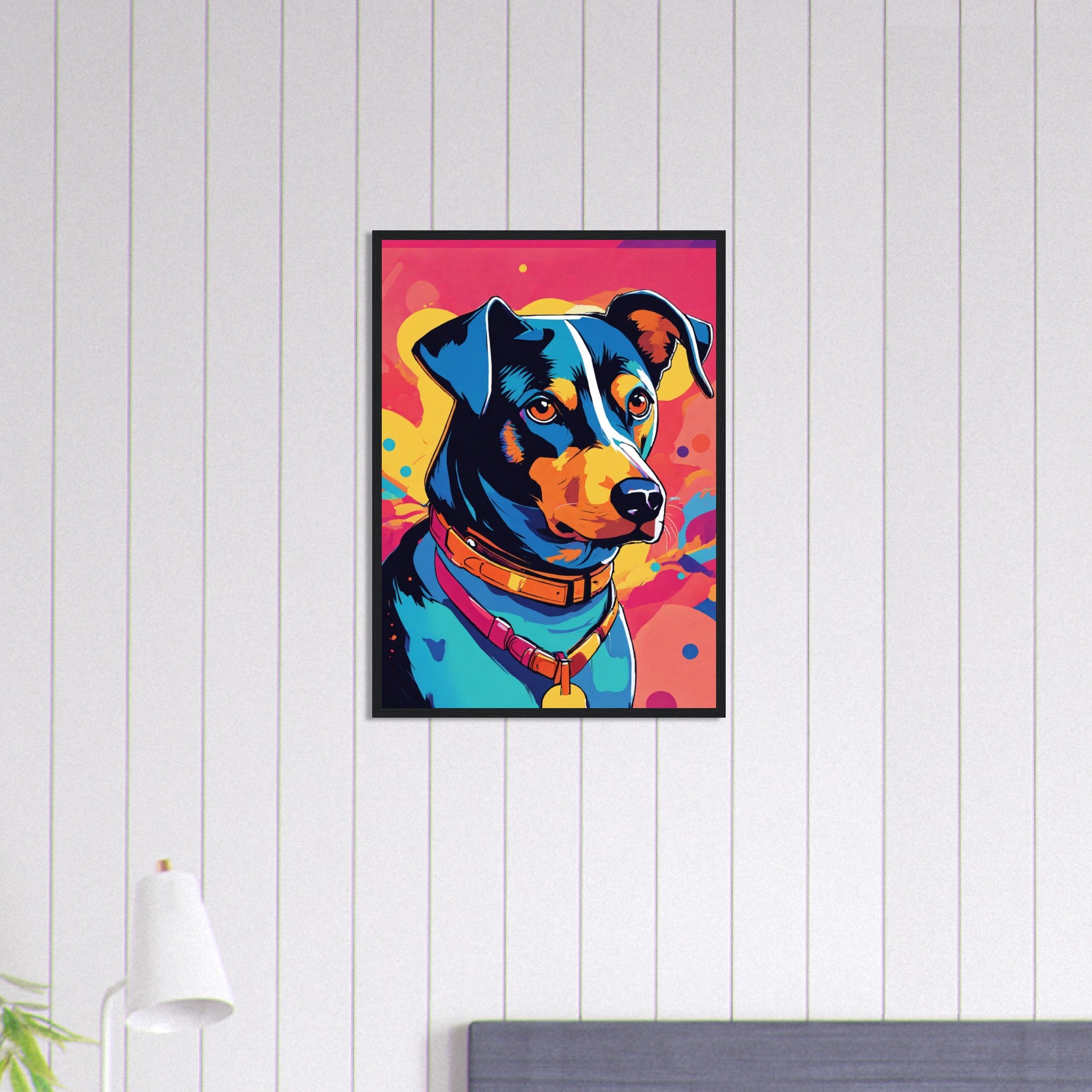 Canvanation Print Material 50x70 cm / 20x28″ Tableau Chien Complice Du Jour